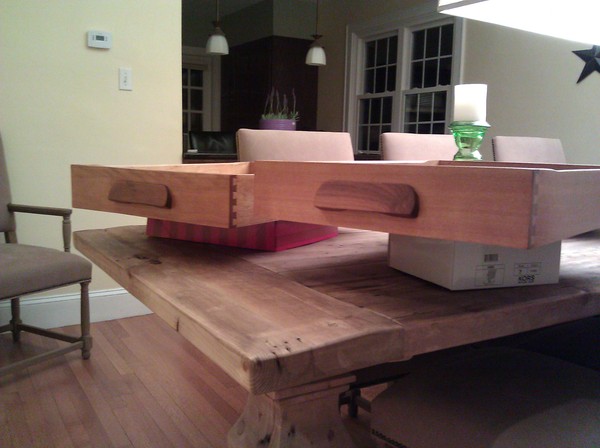 Front view of my restored drawers.